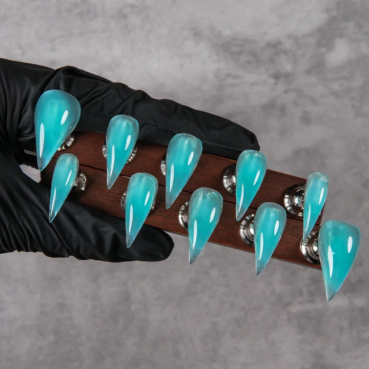 Sharp Acrylic Press-On Nail Set