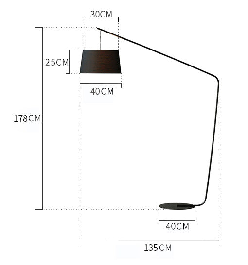 Modern Arc Floor Lamp with Adjustable Shade