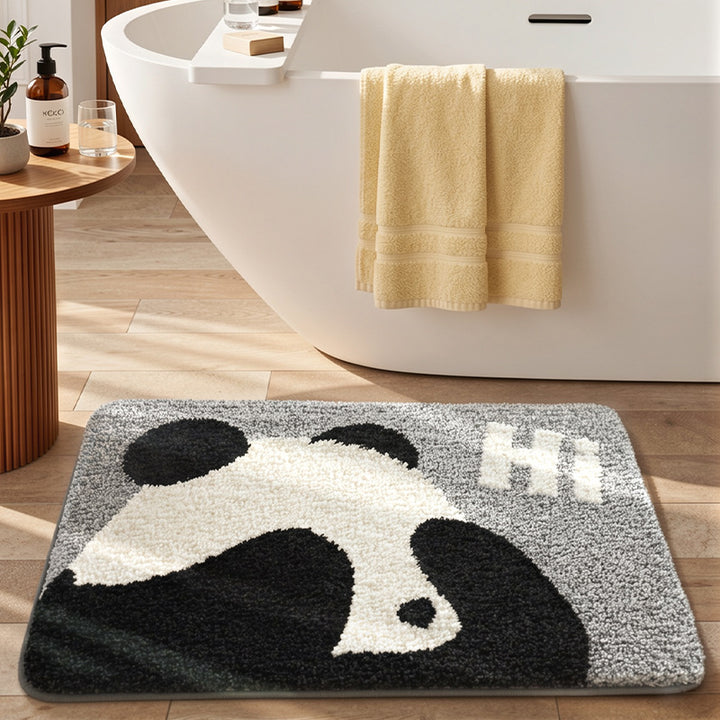 Plush Cartoon Cat Bath Mat