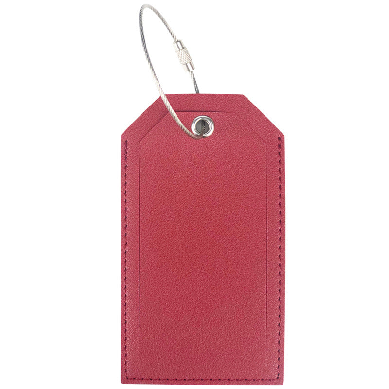 Women’s luggage tag made of durable leather with stainless steel closure Stornfield
