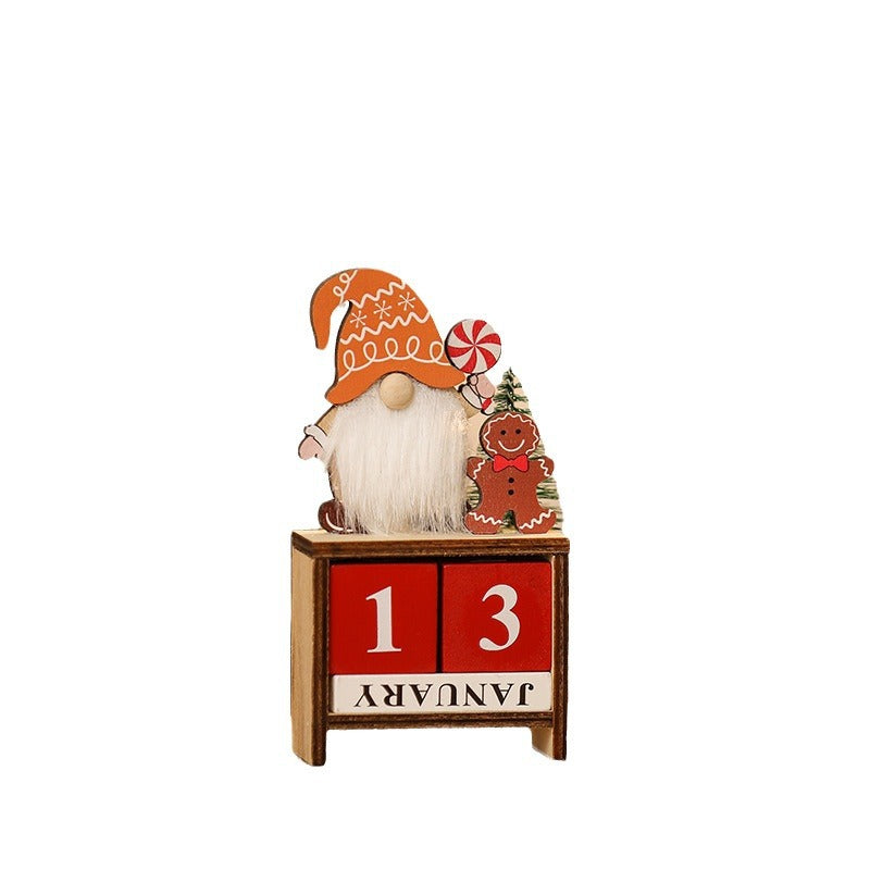 Decorative Christmas gnome with calendar Stornfield