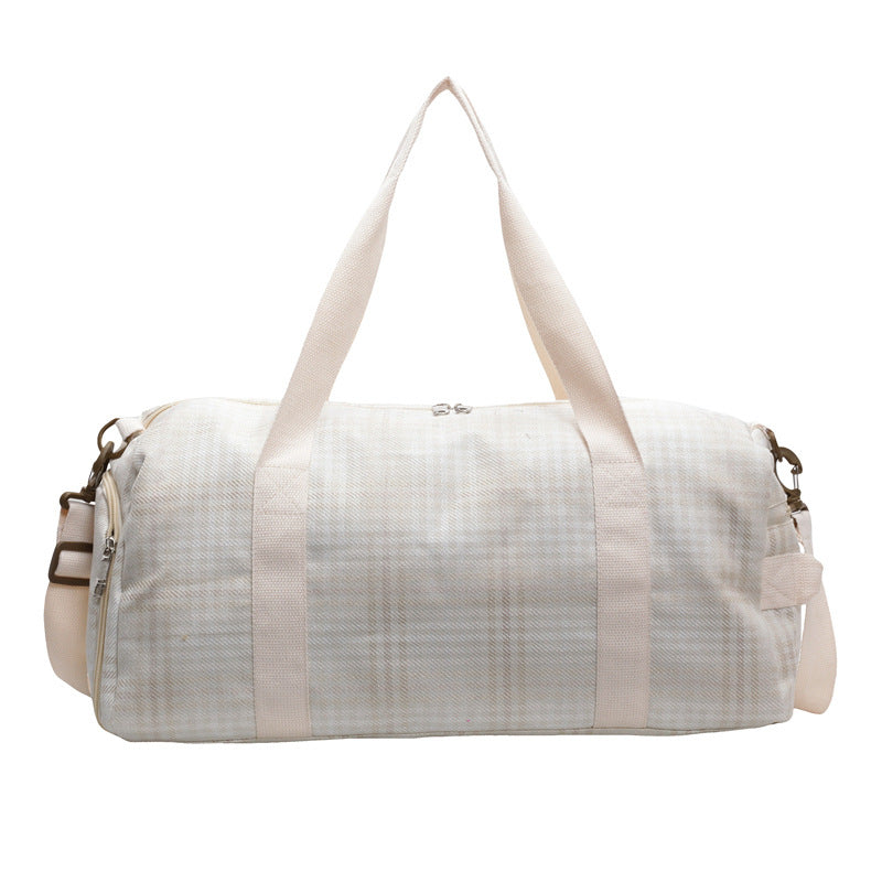 Versatile Checked Travel Duffle Bag Stornfield