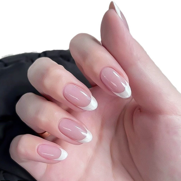 Elegant French Tip Press-On Nail Tips Stornfield