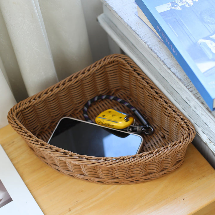 Corner Woven Storage Basket Stornfield
