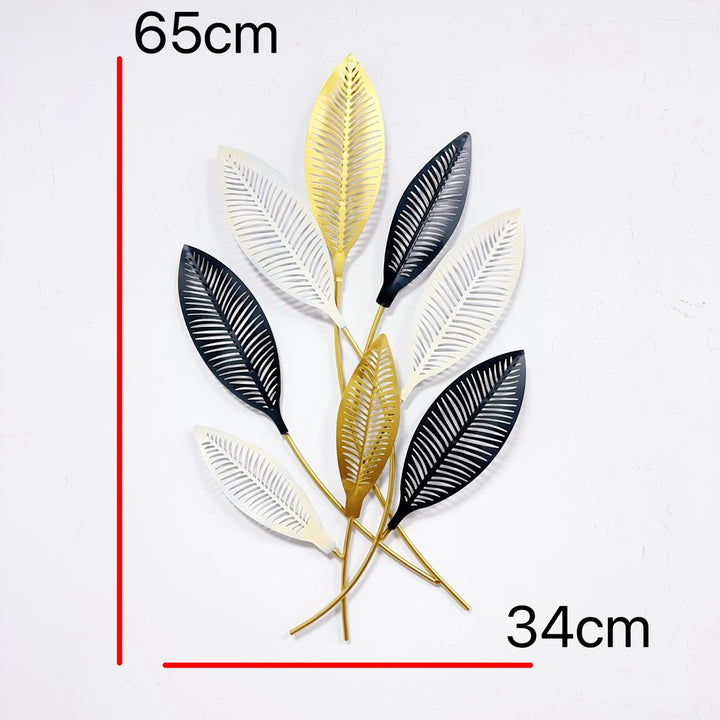 Modern Leaf Metal Wall Art Stornfield