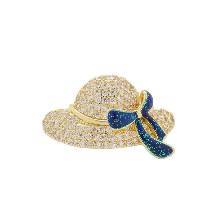 Glamorous flower brooch with sparkling crystals Stornfield