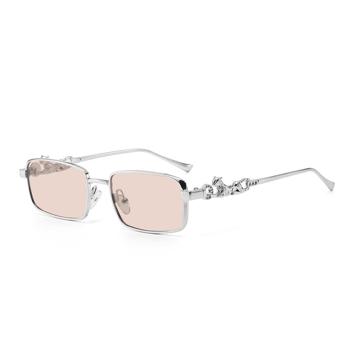 Fashion-Forward Oversized Square Sunglasses with Decorative Metallic Accents Stornfield