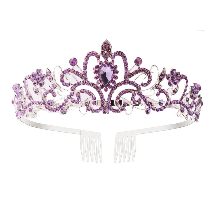 Ladies Sparkling Crystal Tiara with Filigree Design Stornfield