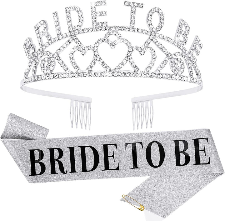 Women's Glittering Tiara with Heart Motifs Stornfield