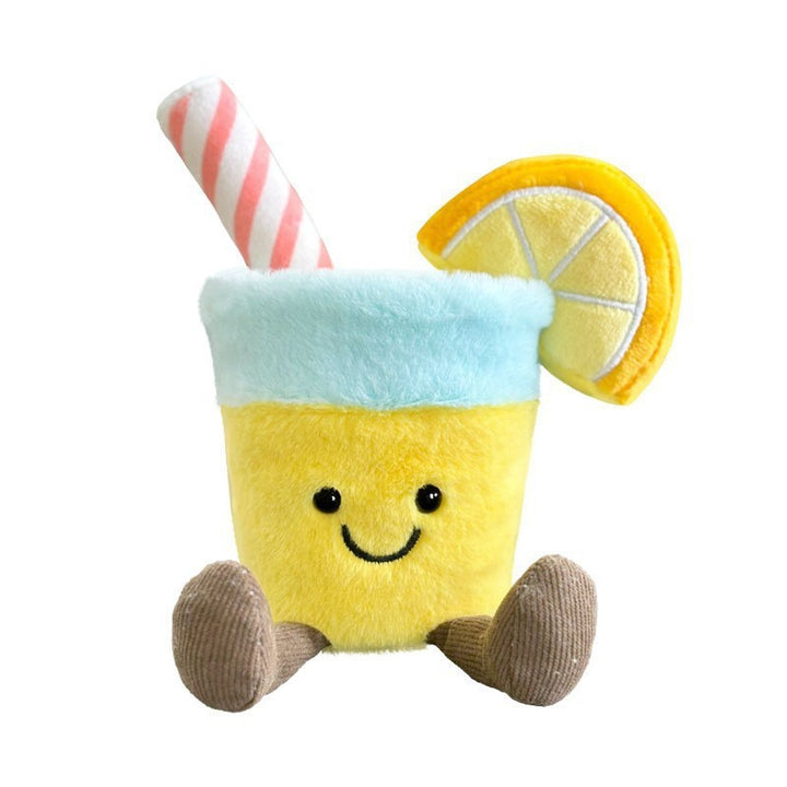 Plush Palm-Tree Character Sitting Soft Toy with Embroidered Face and Corduroy Legs Stornfield