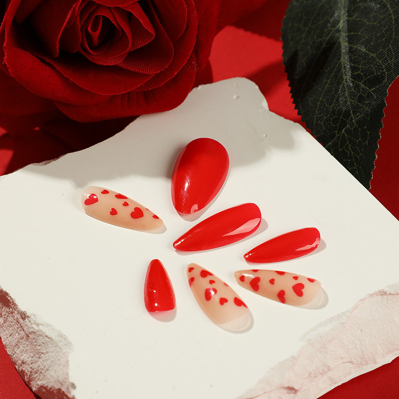Artificial nails with heart design Stornfield
