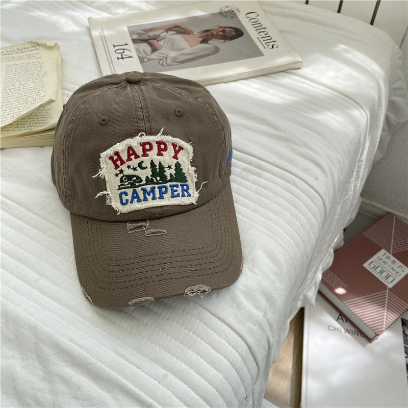 Men's Distressed Vintage-Inspired Baseball Cap Stornfield