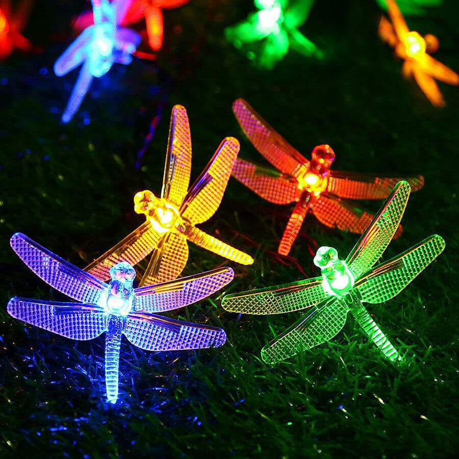 Stornfield | Outdoor Solar Dragonfly Waterproof LED Lights Festival Party Decoration String Lights