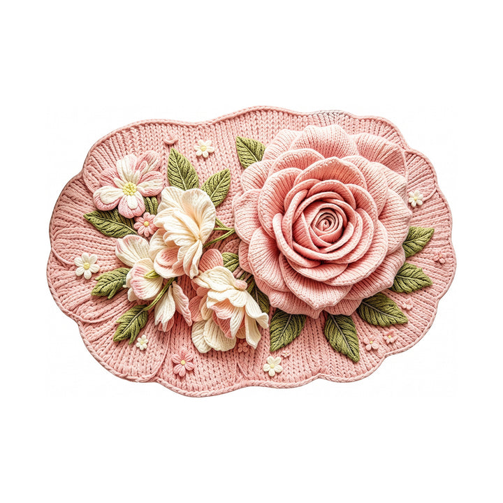Floral Design Bathroom Mat Stornfield