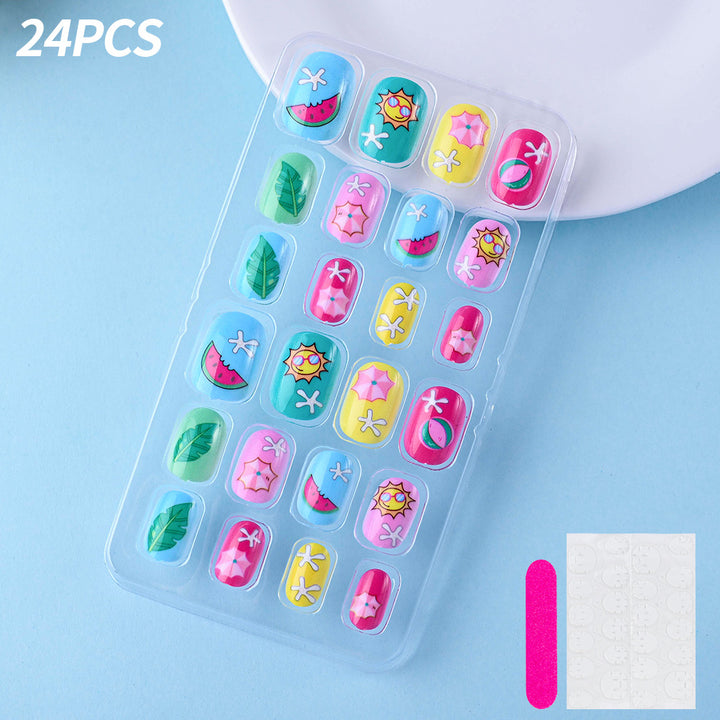 Themed Summer Beach Nail Art Press-On Nails Stornfield