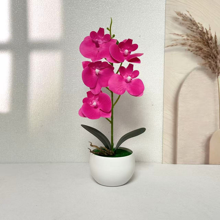 Realistic Artificial Orchid Plant Arrangement for Indoor Decor