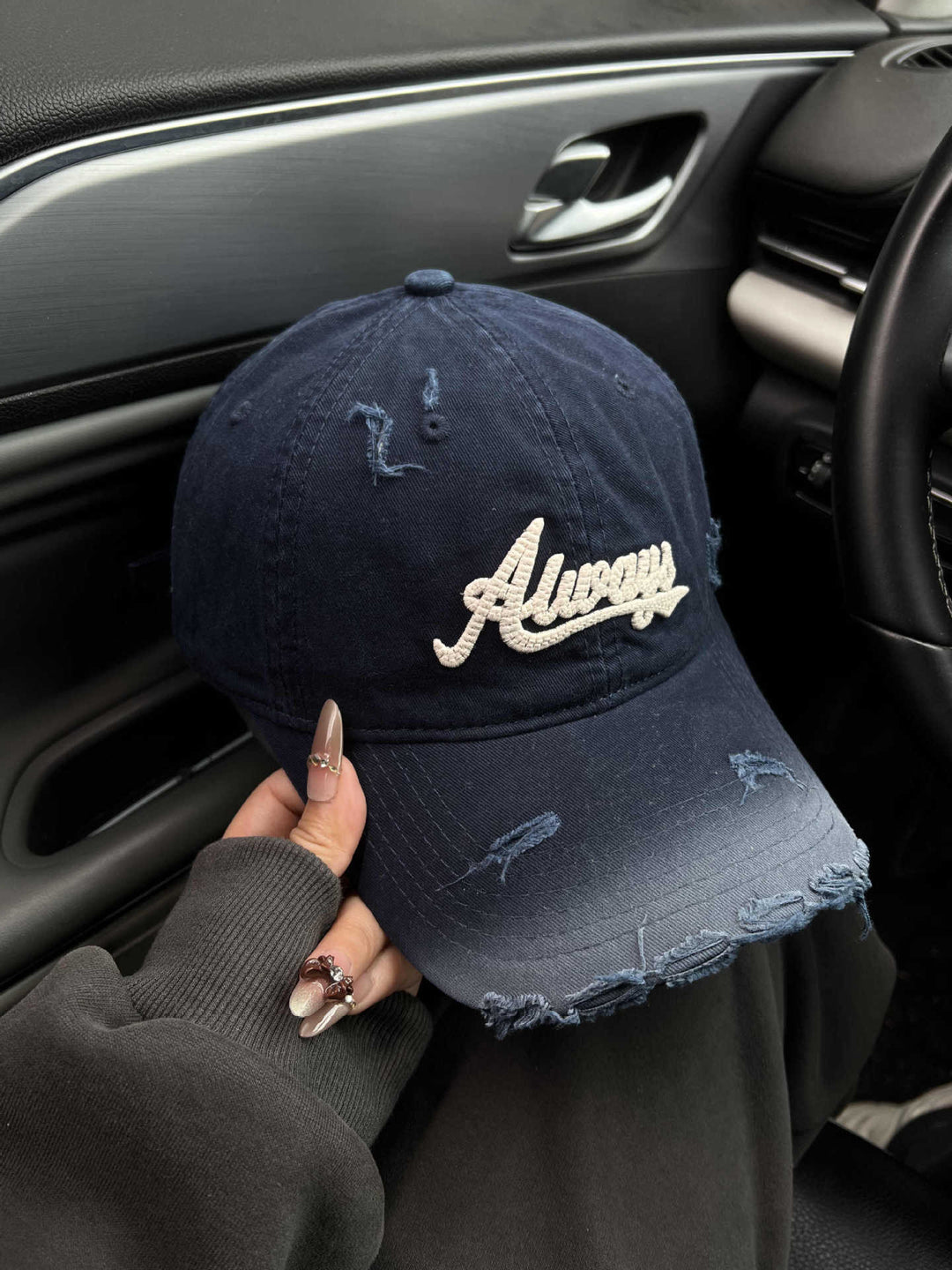 Women's Distressed Graphic Baseball Cap Stornfield