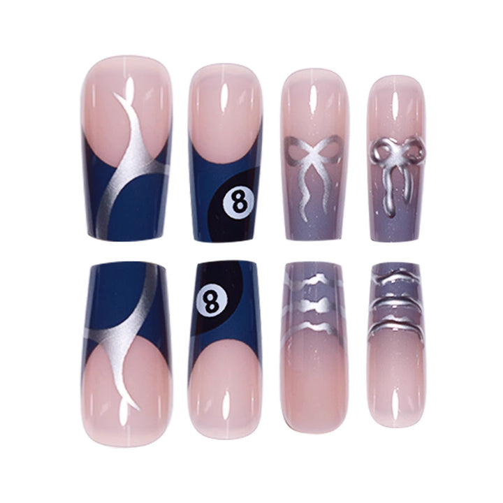 Artistic Patterned Press-On Nail Art Stornfield