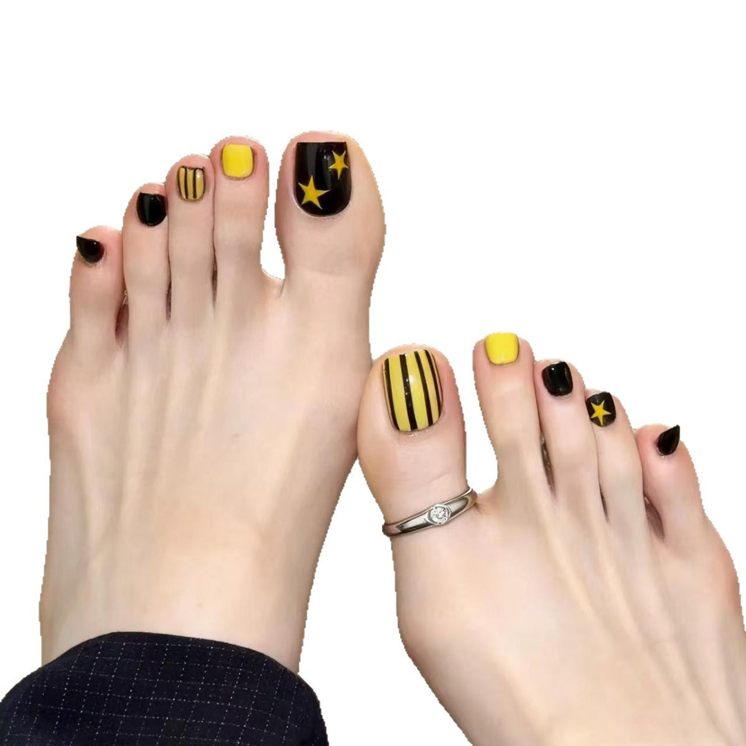 Themed Press-On Pedicure Set