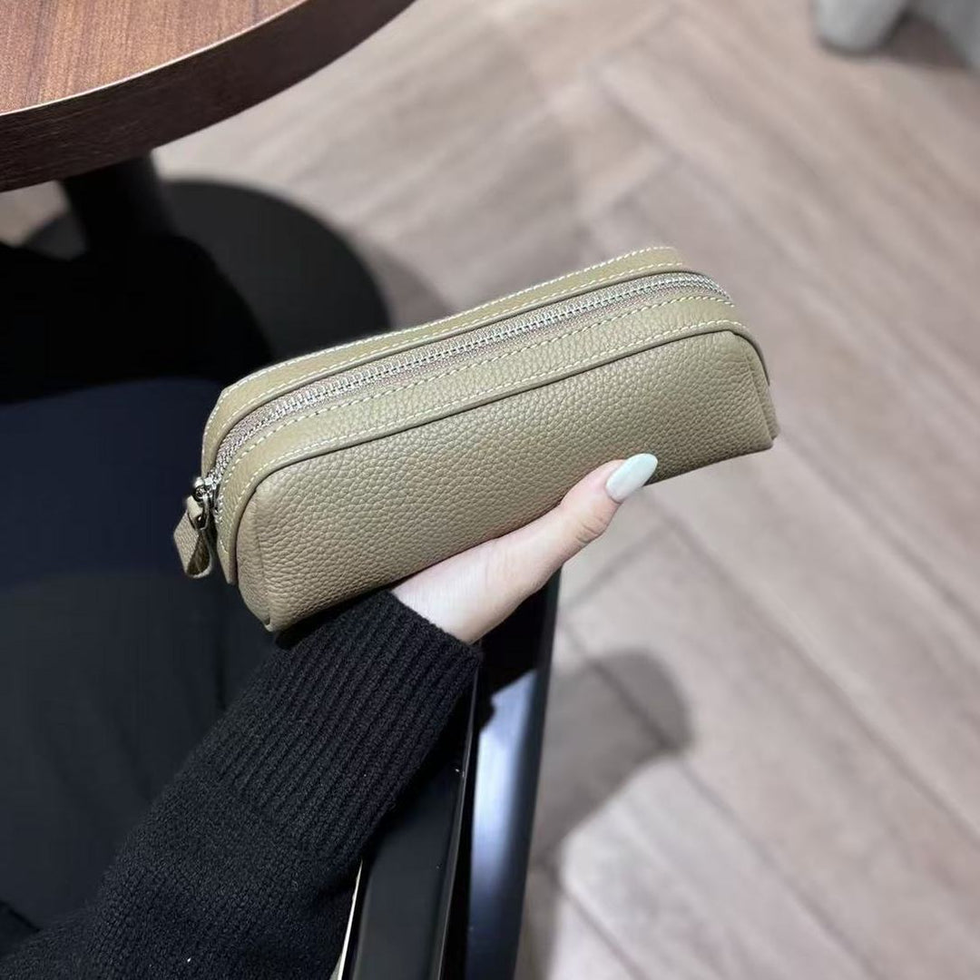 Textured Leather Pencil Case