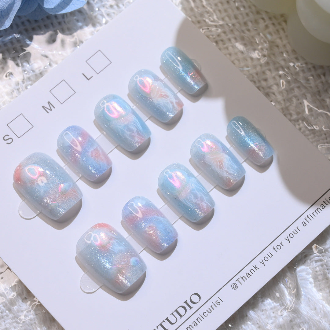 Elegant Press-On Nail Art Set Stornfield