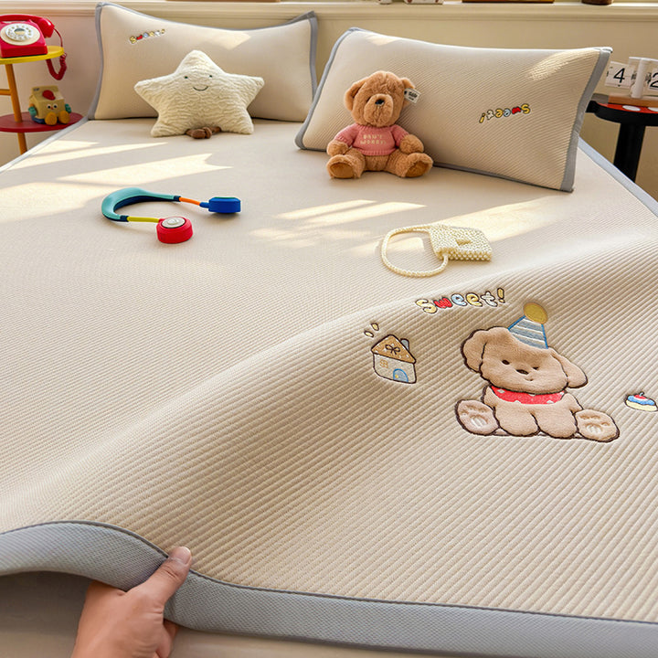 Playful Cartoon Dog Themed Duvet Cover Set