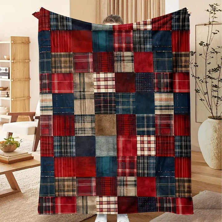 Holiday-Themed Fleece Throw Blanket