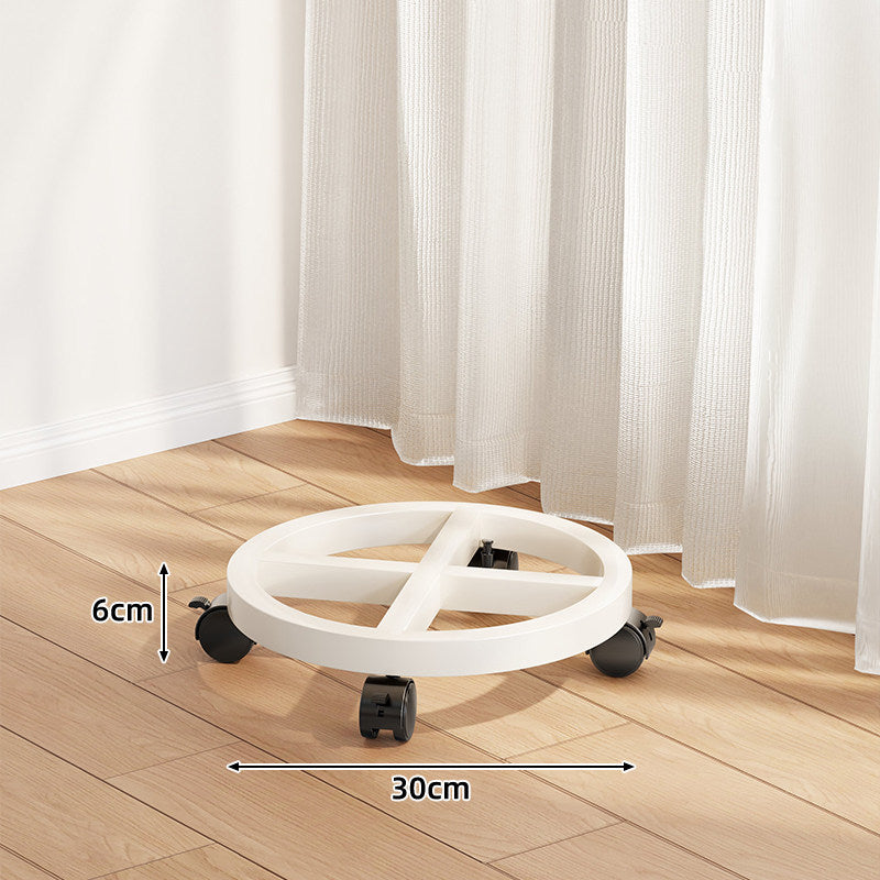 Low-Profile Round Plant Pot Dolly with 360° Swivel Casters