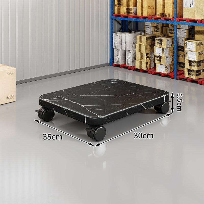 Low-Profile Rolling Plant & Furniture Base with Locking Swivel Casters