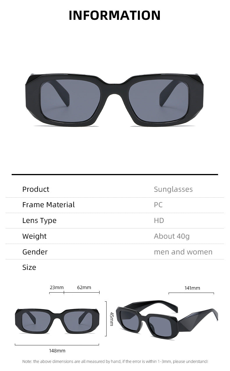 Women’s square designer sunglasses with modern accented frame Stornfield