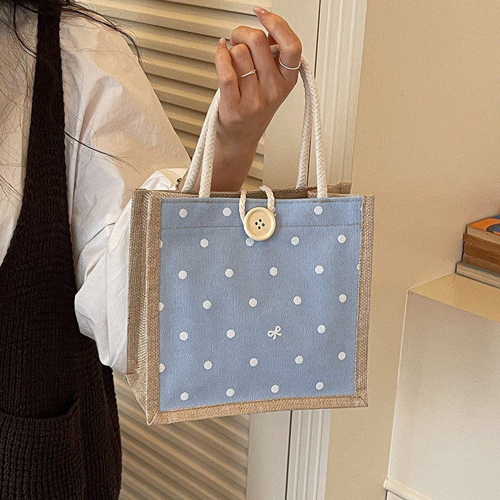 Charming Polka Dot Tote Bag