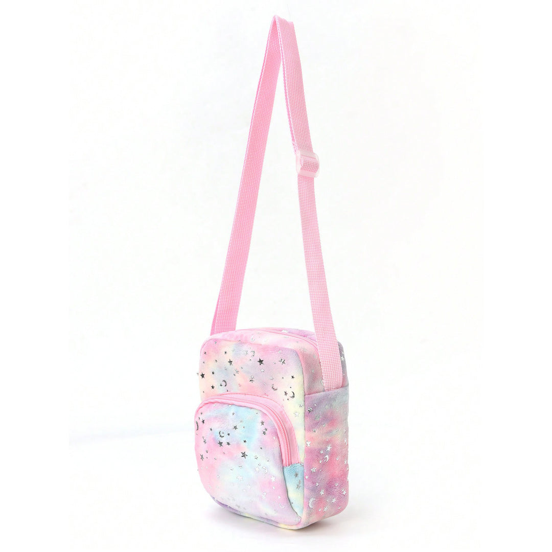 Fluffy shoulder bag with star motif Stornfield