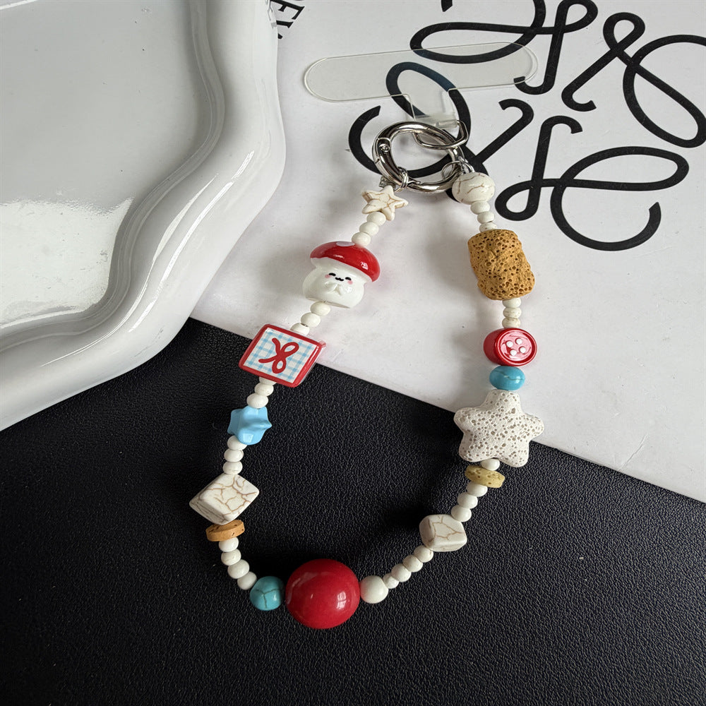 Decorative Beaded Charm Keychain Stornfield 1790135563