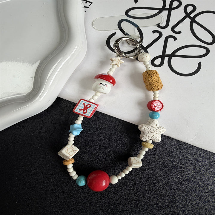 Decorative Beaded Charm Keychain Stornfield 1790135563