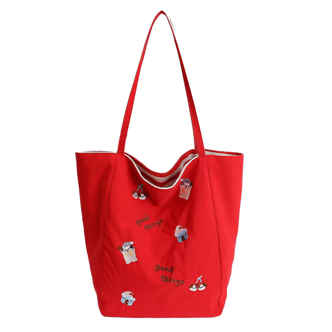 Embroidered Casual Tote Stornfield