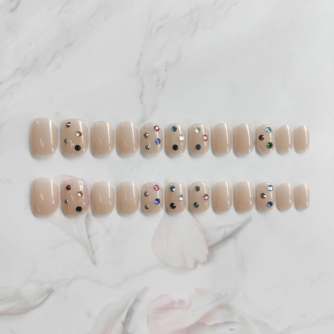 Decorative Rhinestone Press-On Nail Art