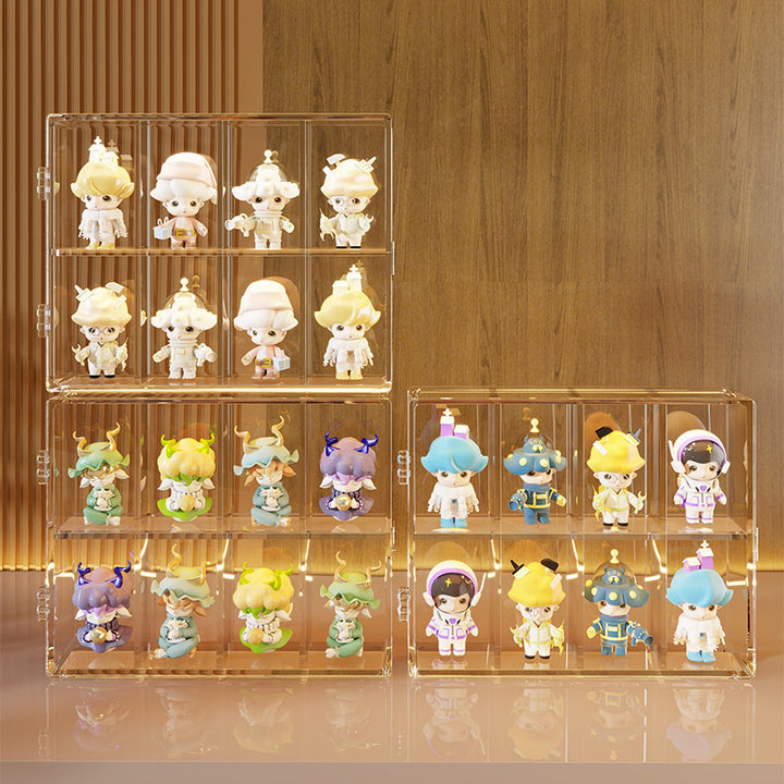 Clear Acrylic Multi-Compartment Miniature Figure Display Case