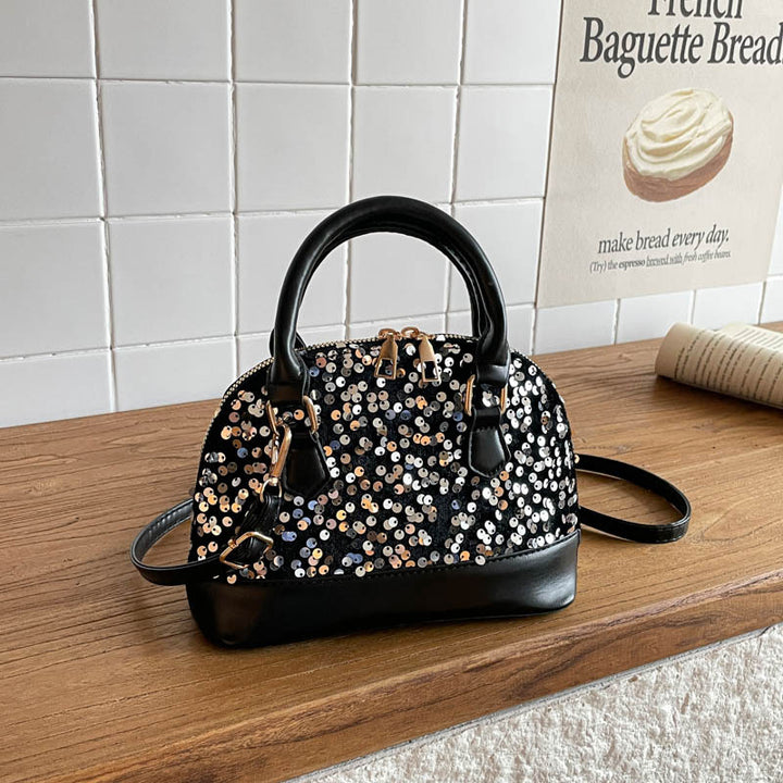 Sequin-Embellished Handbag
