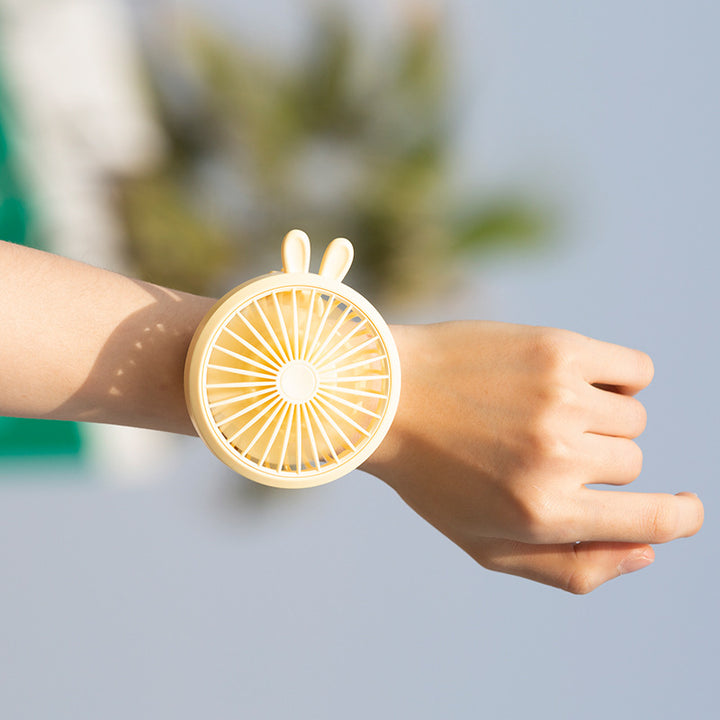 Unisex Portable Hand Fan with Integrated Wristband and Flexible Tilt Stornfield