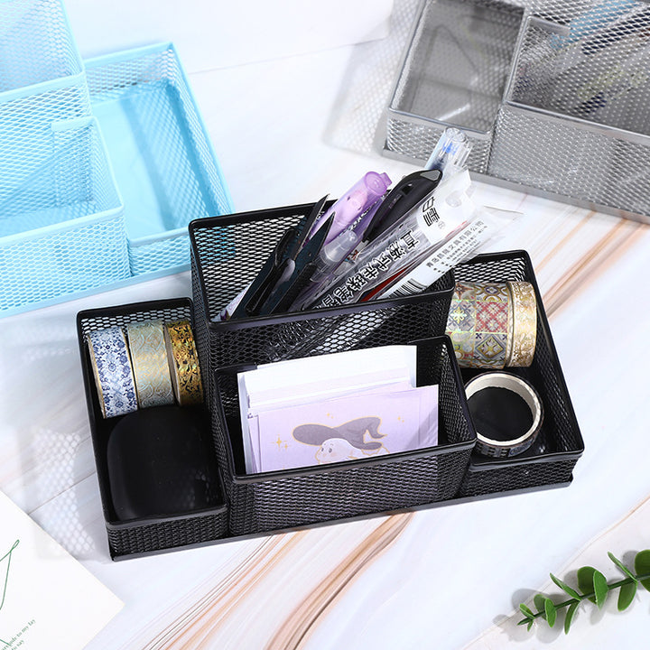 Multi-Compartment Wire Mesh Organizer Stornfield