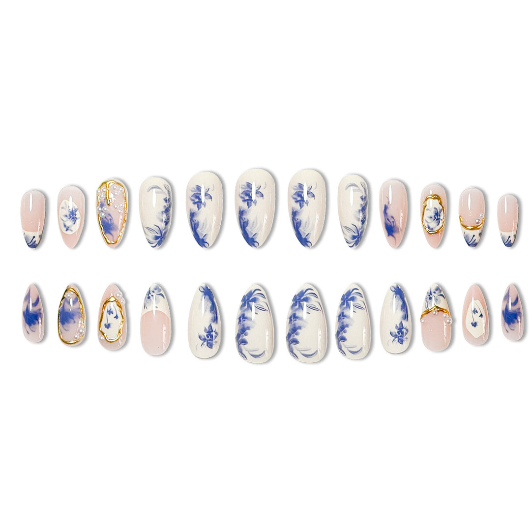Floral Design Acrylic Nail Enhancements Stornfield