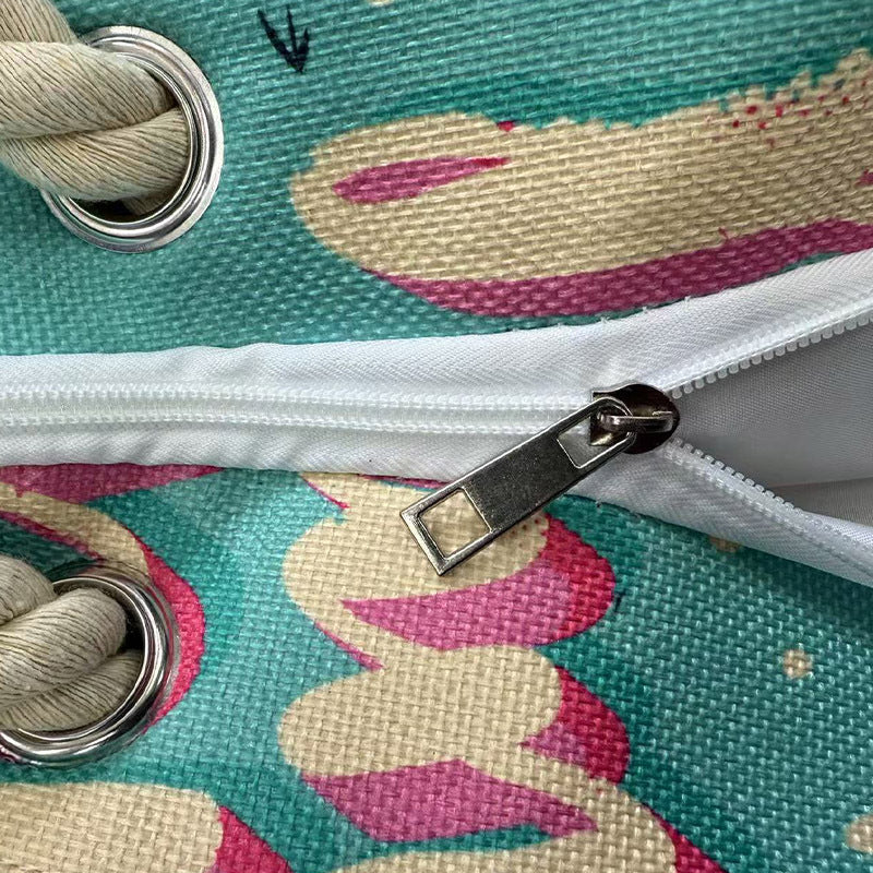 Beach bag with stylish flower design Stornfield