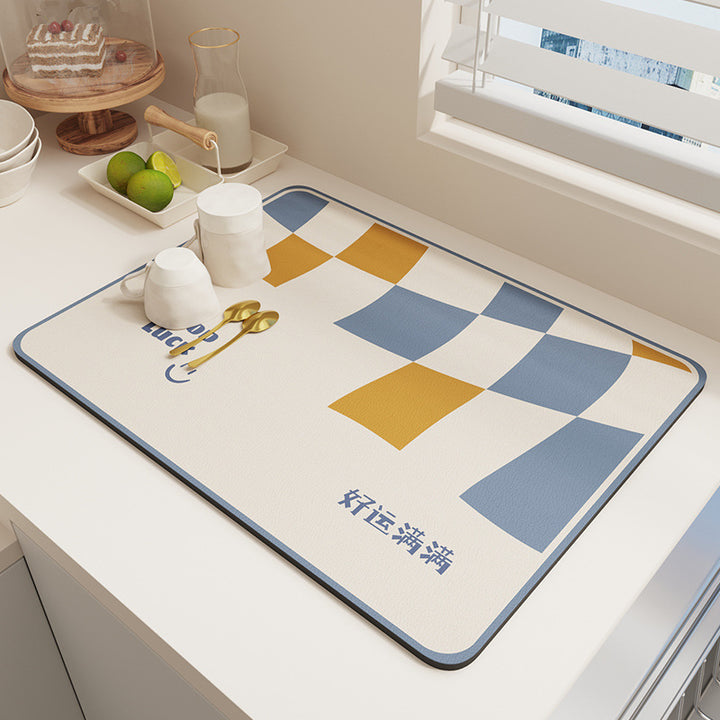 Geometric Patterned Kitchen Mat Stornfield