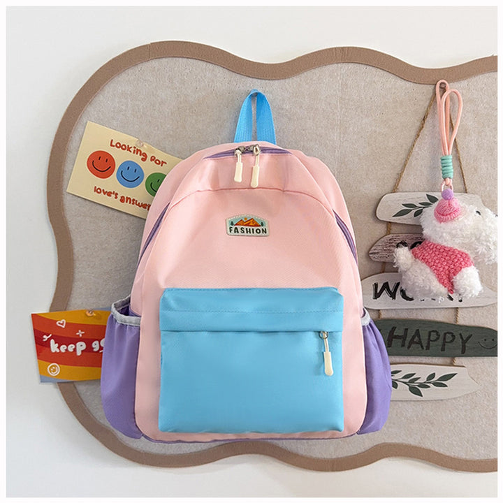 Trendy Color-Blocked Backpack