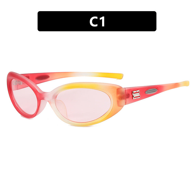 Women's fashionable sunglasses with an exceptional shape and contrasting color accents Stornfield