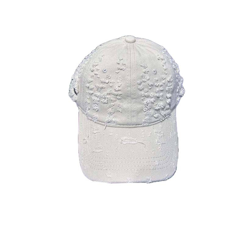 Women's Distressed Denim-Style Baseball Cap Stornfield