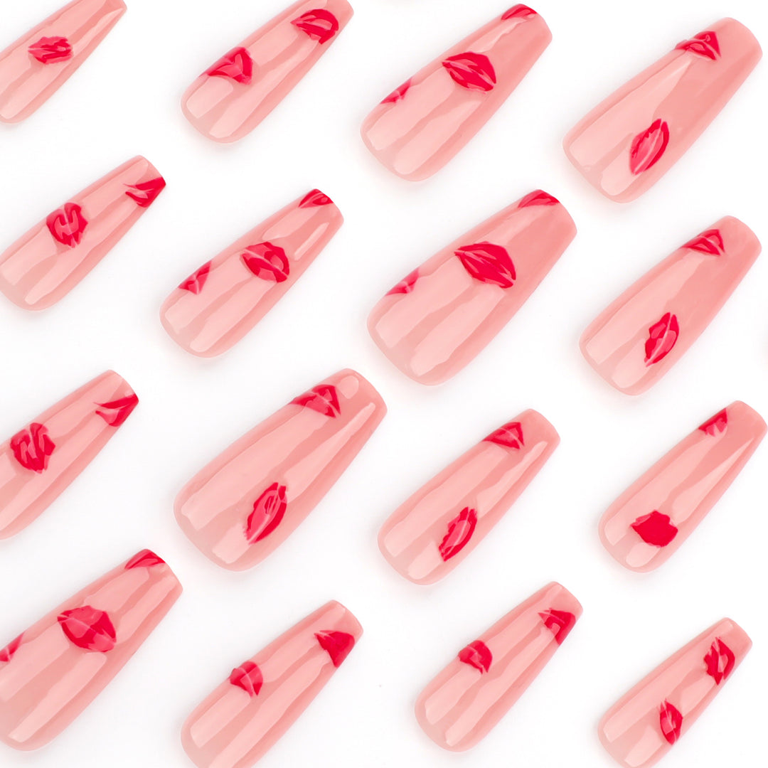 Artful Nail Extensions with Lip Design Stornfield