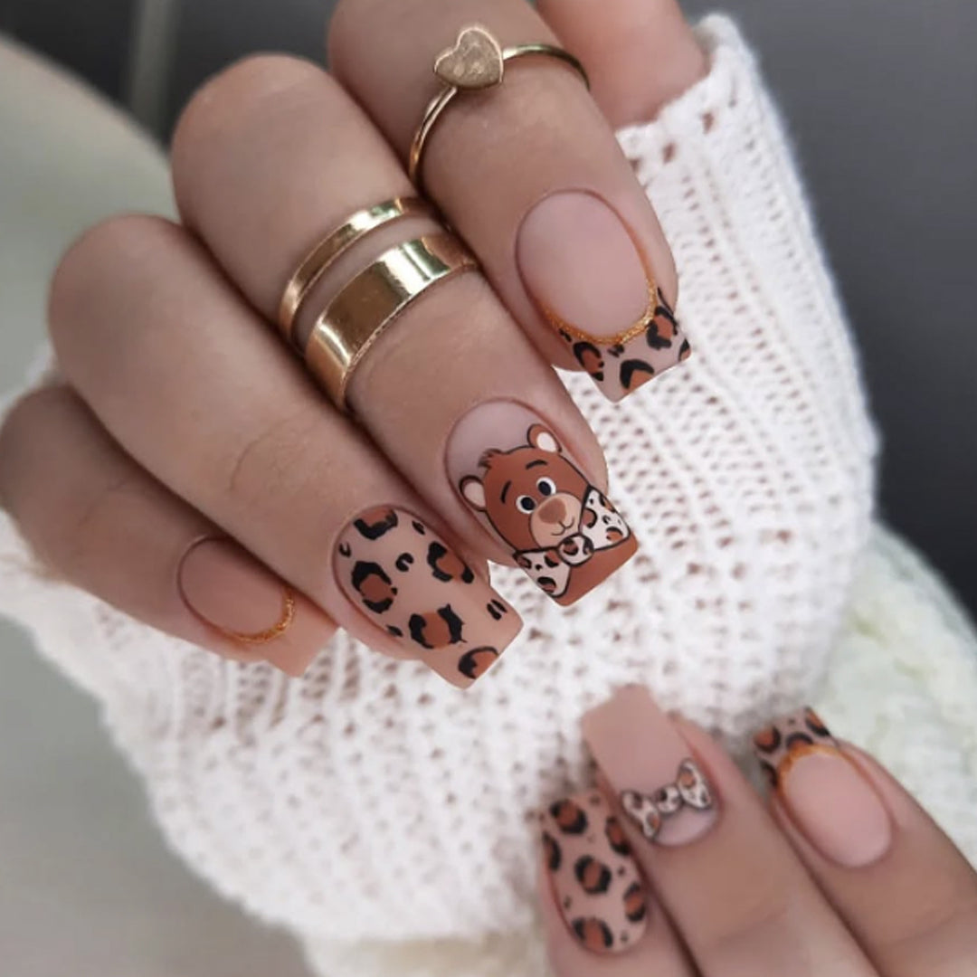 Playful Animal-Themed Nail Art Stornfield