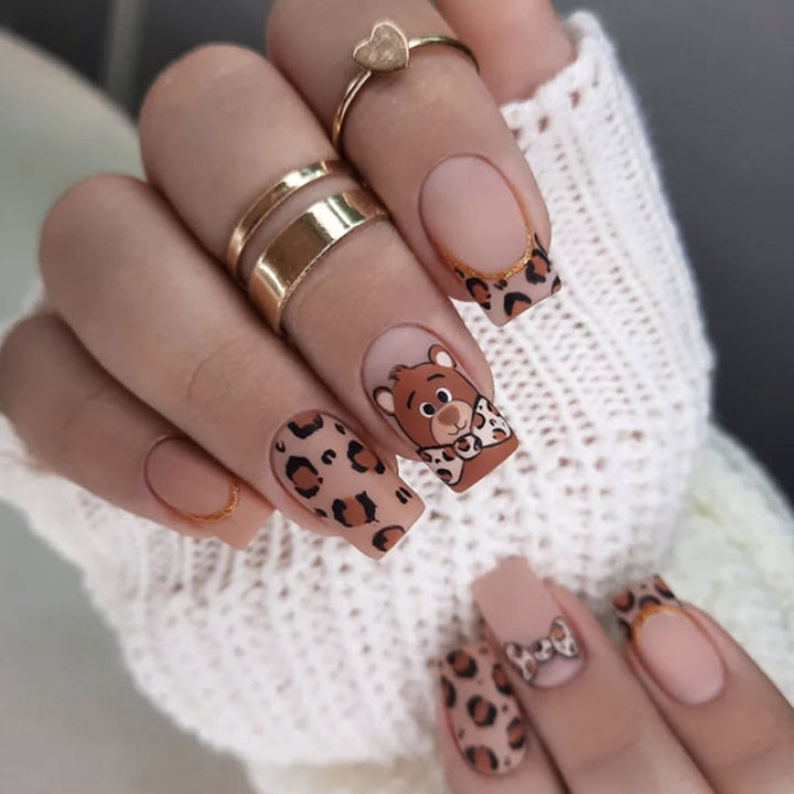 Playful Animal-Themed Nail Art Stornfield