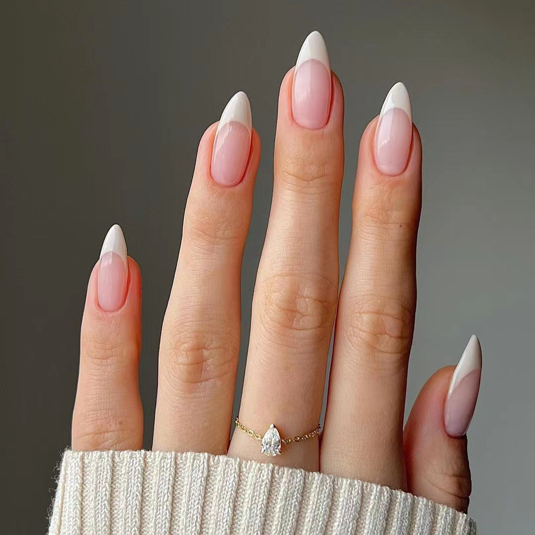 Elegant French Tip Press-On Nails Stornfield 1787224920